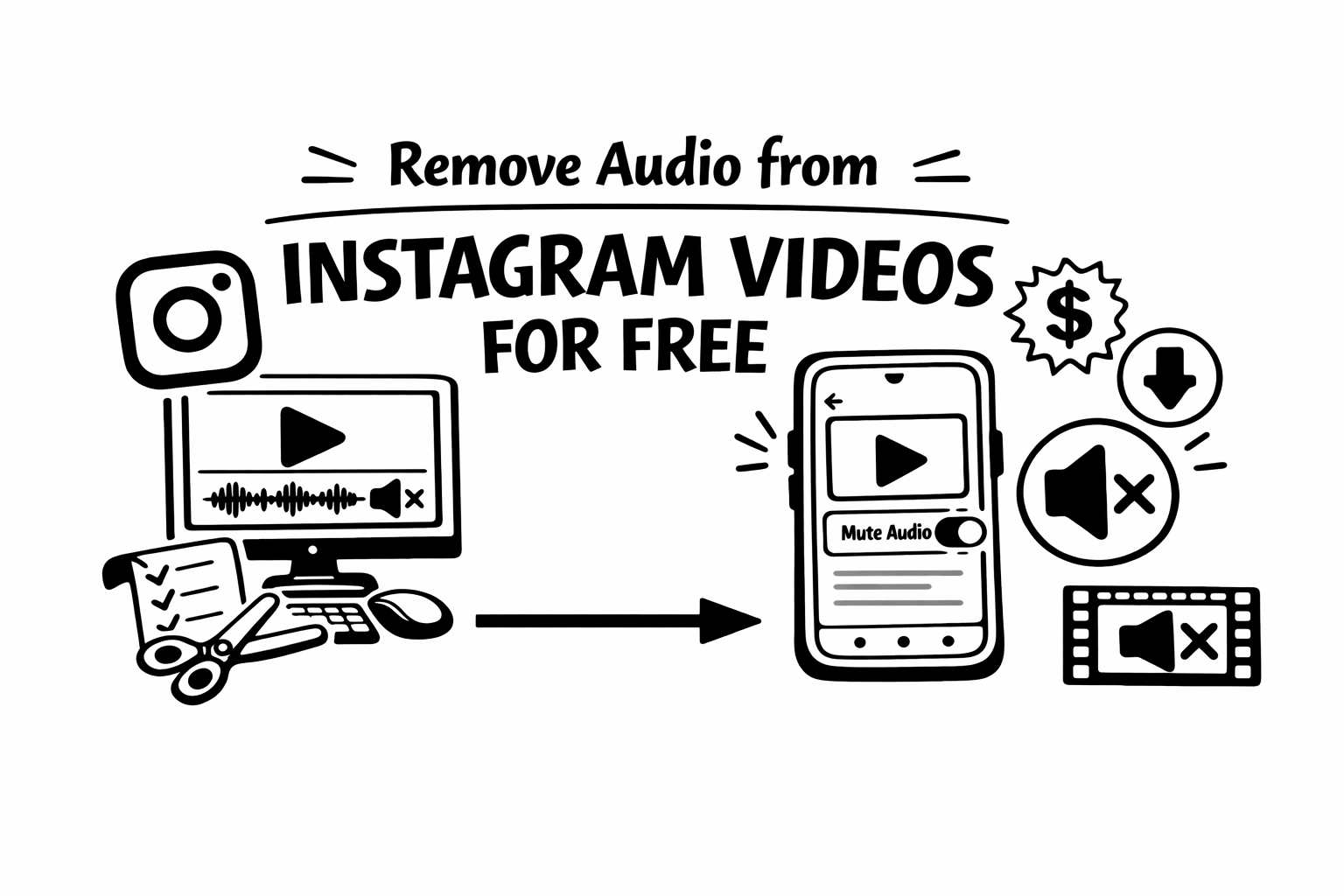 Audio verwijderen uit Instagram-video's voor Reels, Stories en feedberichten